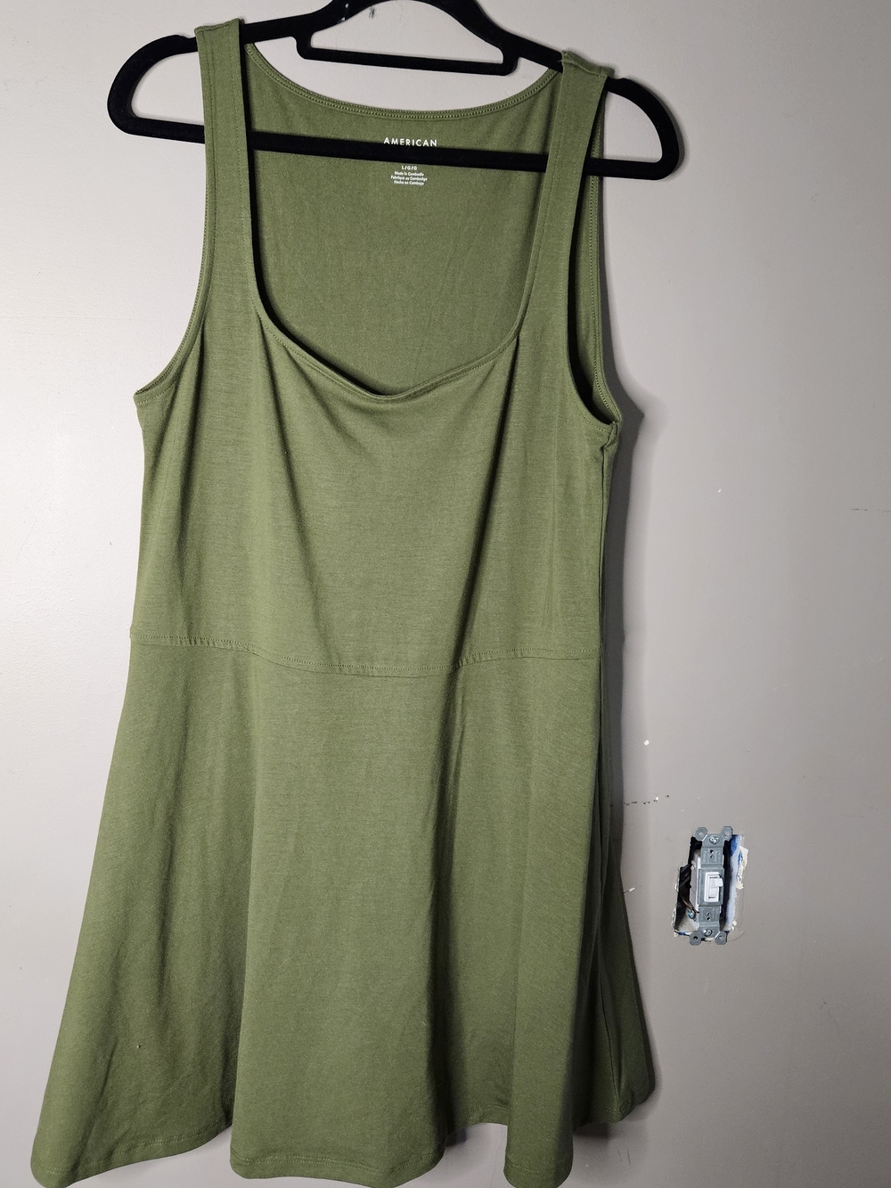 American Eagle Outfitters Olive Green Romper Ptp 20" Size Large
